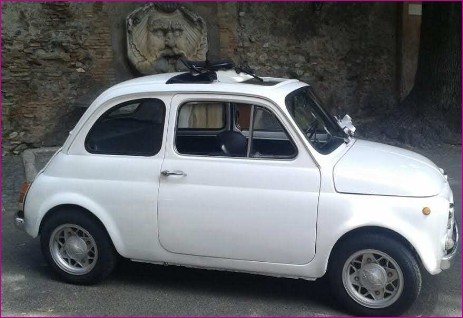noleggio Fiat 500 epoca Viterbo