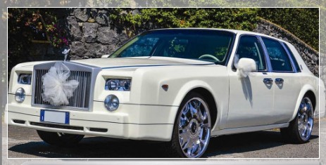 Rolls Royce Phanteon Bianca matrimonio Catania